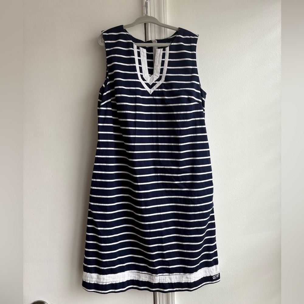 Vineyard Vines Break Stripe Shift Tunic Dress 10